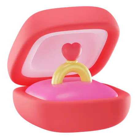 Cadeau de bague  3D Icon