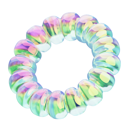 Bague chromée  3D Icon