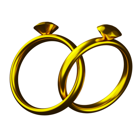 Bague double  3D Icon