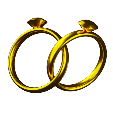 Bague double  3D Icon