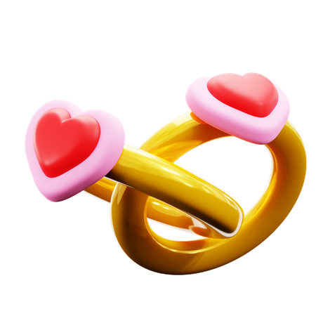 Bague de couple  3D Icon