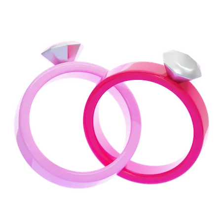 Bague de couple  3D Icon