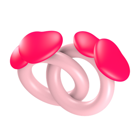 Bague de couple  3D Icon