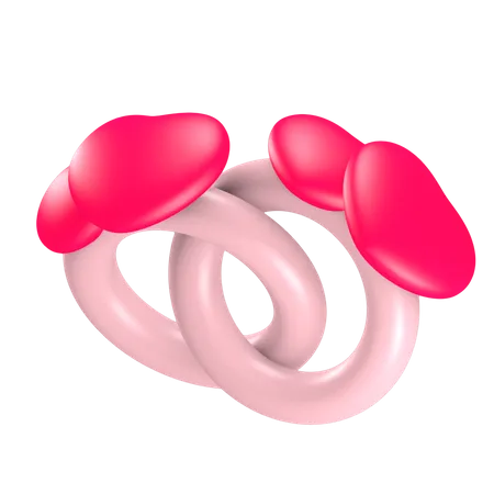 Bague de couple  3D Icon