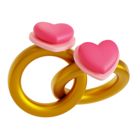 Bague de couple  3D Icon