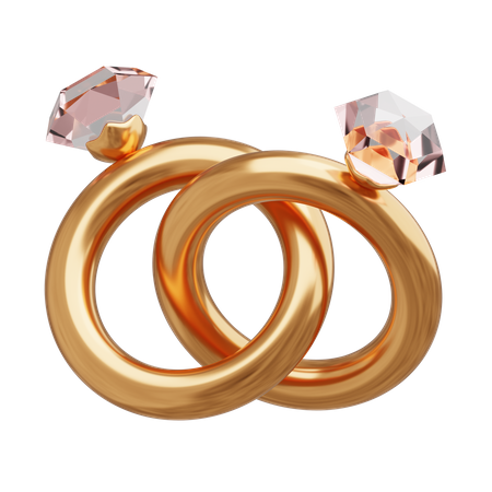 Bague de couple  3D Icon