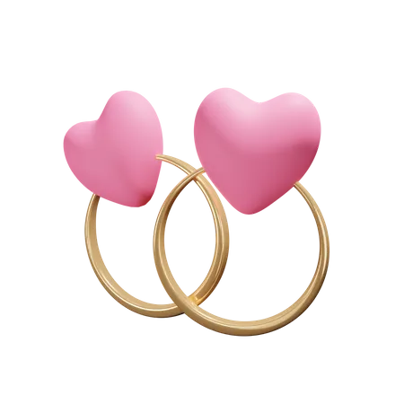 Bague d'amour  3D Icon