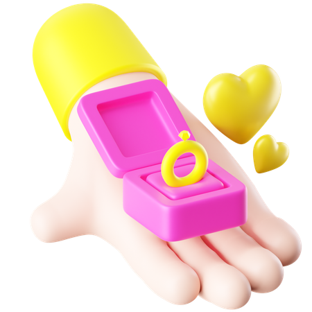 Bague de fiançailles  3D Icon