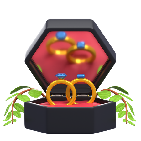 Bague de mariage  3D Icon