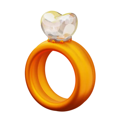 Bague de diamant  3D Icon