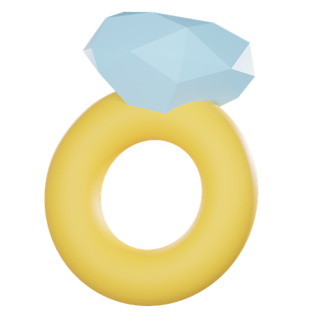 Bague de diamant  3D Icon