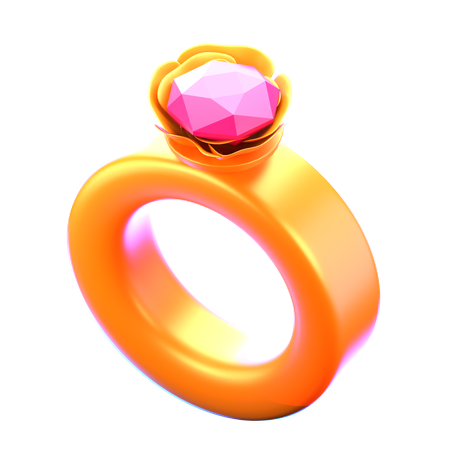 Bague de diamant  3D Icon