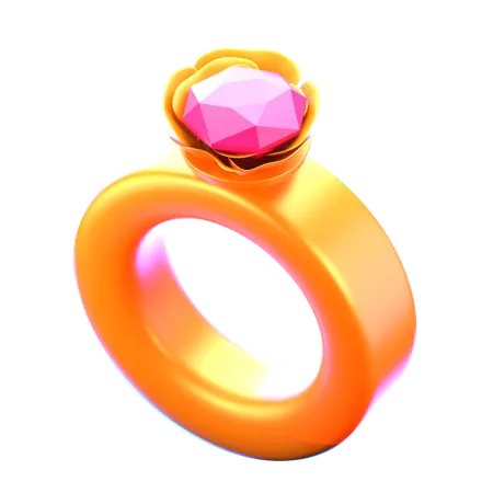 Bague de diamant  3D Icon