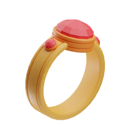 Bague de diamant  3D Icon