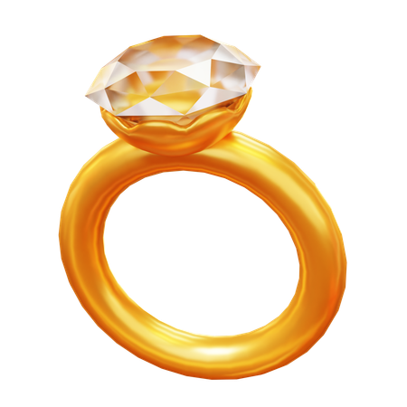 Bague d'or  3D Icon