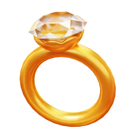 Bague d'or  3D Icon