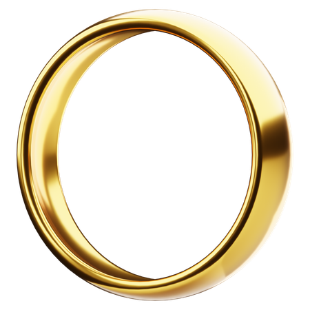 Bague d'or  3D Icon