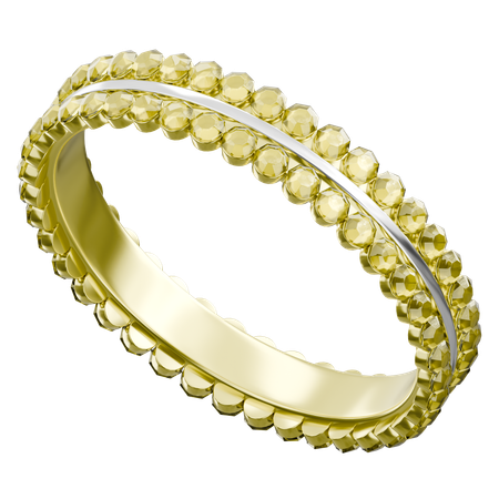 Bague en or exquise  3D Icon