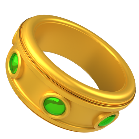 Bague en pierre  3D Icon