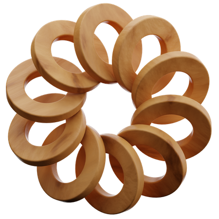 Forme abstraite d'anneau  3D Icon