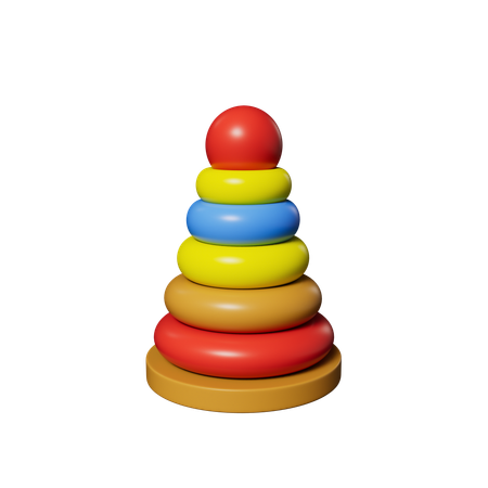 Bague pyramidale  3D Icon