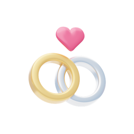 Bagues de fiançailles  3D Icon