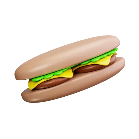 Baguete  3D Icon