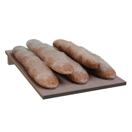 Baguete  3D Icon