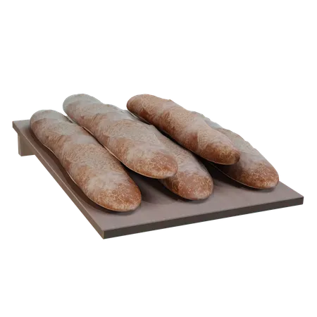 Baguete  3D Icon