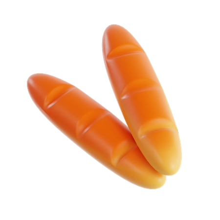 Baguete  3D Icon