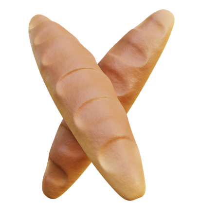 Baguete  3D Icon