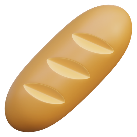 Stangenbrot  3D Icon