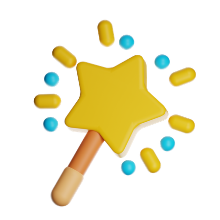 Baguette magique  3D Icon