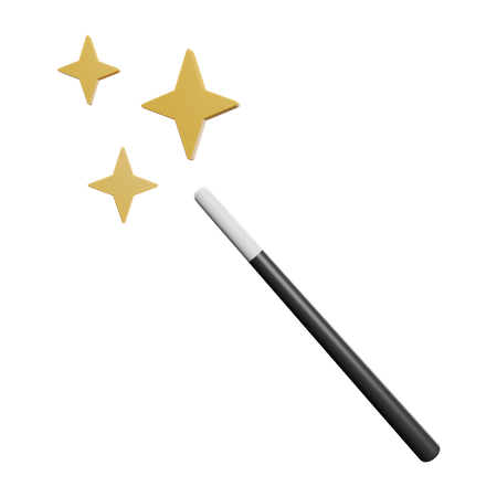 Baguette magique  3D Icon