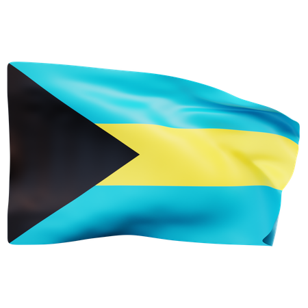 Bahamas Flag  3D Icon