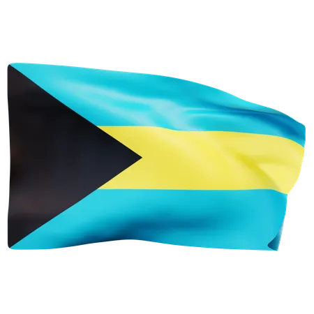 Bahamas Flag  3D Icon