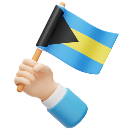 Bahamas Flag  3D Icon