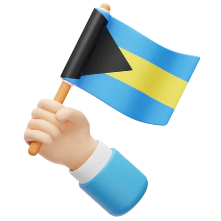 Bahamas Flag  3D Icon