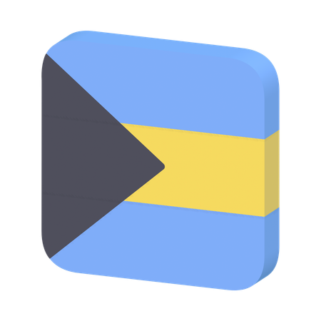 Bahamas Flag  3D Icon