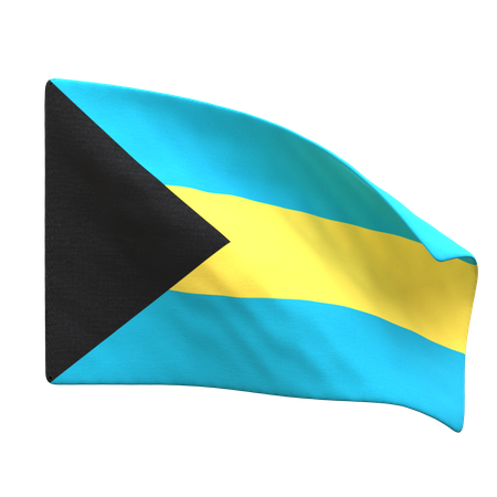 Bahamas Flag  3D Icon