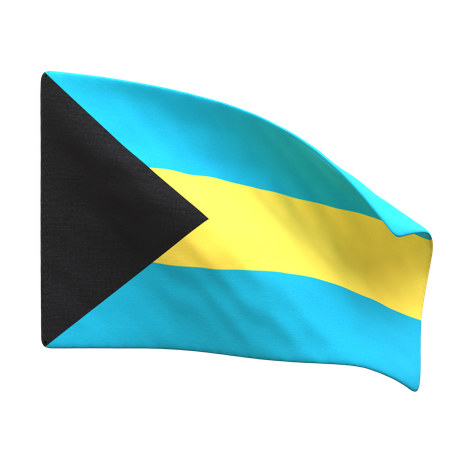 Bahamas Flag  3D Icon