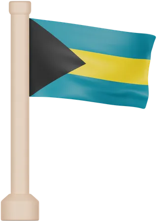 Bahamas Flag  3D Icon