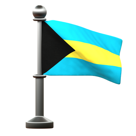 Bahamas Flag  3D Icon