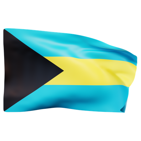 Bahamas-Flagge  3D Icon