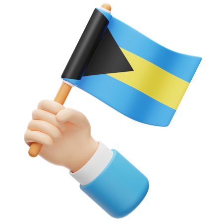 Bahamas-Flagge  3D Icon