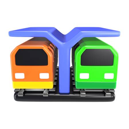 Bahnhof  3D Icon