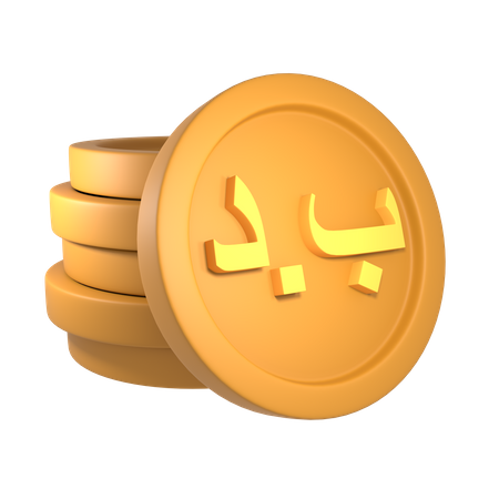 Bahrain-Dinar  3D Icon