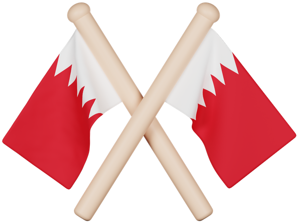 Bahrain Flag  3D Icon