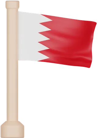 Bahrain Flag  3D Icon