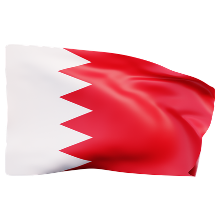 Bahrain Flag  3D Icon